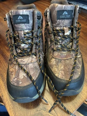 Ozark Trail  Terrain Camo Leather & Mesh Hiking Outdoor Boots size 6 - Image 1 of 4