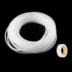 Spiral Cable Wrap 65.6ft/20M 4mm Cable Sleeve Cord Organizer Flexible PE White - Afbeelding 1 van 5