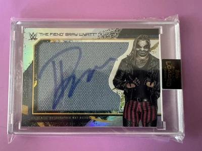 2020 Topps WWE Fully Loaded Bray Wyatt “The Fiend” Mat Relic Autograph /199! - Image 1 of 2