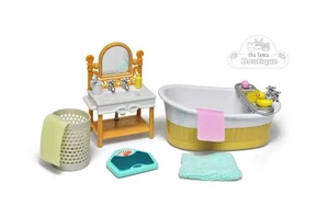 Sylvanian Families Calico Critters Möbel Vintage kleines Badezimmer Set - Bild 1 von 2