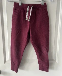 Boys Crewcuts Maroon Joggers Size XS (4-5) - Picture 1 of 3