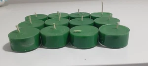 12 TEA LIGHTS IN CHRISTMAS TREE SOY WAX HANDMADE HIGHLY SCENTED - Picture 1 of 16