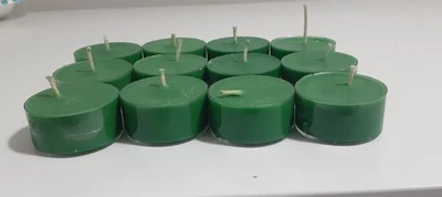 12 TEA LIGHTS IN PINE FOREST SOY WAX HANDMADE HIGHLY SCENTED - Image 1 of 4