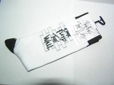 NEW 1 Pair PINK FLOYD Socks LONG  Sz 7-12 WHITE DR - Image 1 of 2