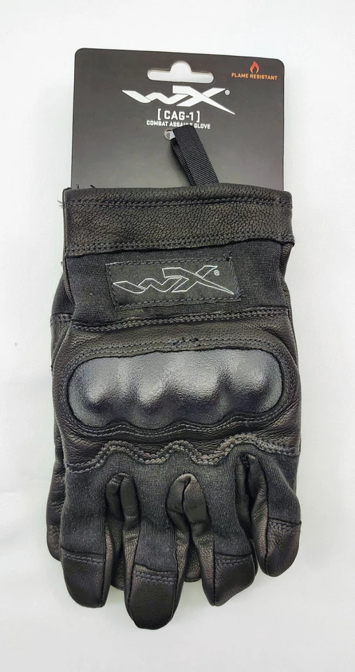 NEW Wiley X CAG-1 Combat Tactical Assault Hard Knuckle Gloves Size Large Black - Image 1 of 3