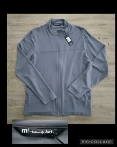 Travis Mathew Mens Gray Newport 1/4 Zip Fleece Sweatshirt Men's Sz M Gray NWT - Picture 1 of 13