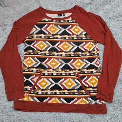 Camisa Cruel Para Mujer M Top Azteca Bolsillos Suroeste Ligera Informal Cómoda Foto 1 de 4