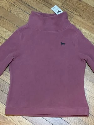 Nuevo con etiquetas Pullover The Black Dog Talla Pequeña Off Shore Cuello Simulado Vellón Rosa Polvo Foto 1 de 4