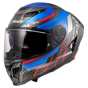 MOTO CASCO INTEGRALE LS2 FF807 DRAGON TRAX BLUE RED TAGLIA M SUPER OFFERTA - Foto 1 di 4