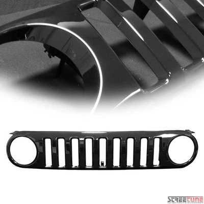 For 07-14 Toyota FJ Cruiser Blk Vertical Front Hood Grill Grille Replacement ABS - Изображение 1 из 3