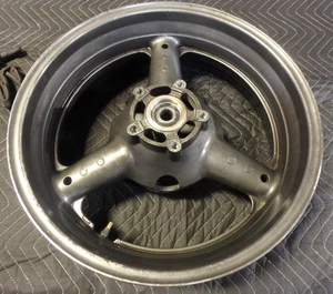 SUZUKI GSXR 1100W 95-98 REAR  WHEEL, SUZUKI RIM,  STRAIGHT 12/10/17 - Picture 1 of 8