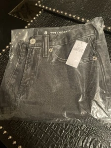GAP Teenager Größe 10 schwarz 90er lockere Passform Denim Jeansshorts Größe 8 - Bild 1 von 5