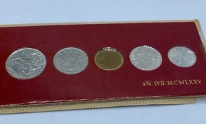 1975 Vatican City 5-Coin Set Pope Paul VI - AN.IVB.MCMLXXV - Picture 1 of 3