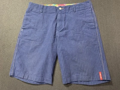 Tommy Bahama Relax Cotton Chino Shorts Men’s 36 Plaid Blue Golf Preppy Textured - Image 1 of 4