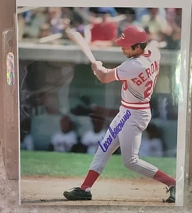 Cesar Geronimo SIGNED 8x10 Photo Cincinnati Reds AUTOGRAPHED Big Red Mach No Coa - Picture 1 of 2