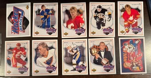 1993 Upperdeck Hockey Heroes Brett Hull 10 Karten Set komplett mit Headerkarte - Bild 1 von 2