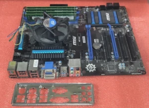 Placa madre MSI H87-G43 LGA1150 con i5-4750 @3,2 GHz 32G Ram + E/S Sheild probado - Imagen 1 de 16