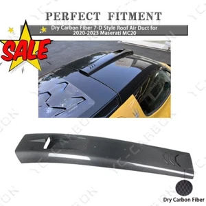 NEW DRY Carbon Fiber 7-D Style Roof Air Duct Air Vents for 20-23 Maserati MC20 - Foto 1 di 23