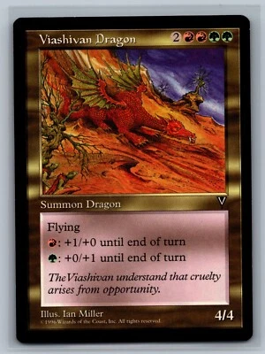Magic The Gathering Visions Viashivan Dragon MTG TCG CCG - Image 1 of 2