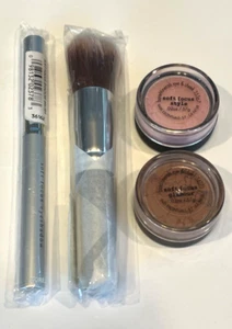 BareMinerals Soft Focus Eye & Cheek Set Retractable Shadow Brush & Face Brush - Picture 1 of 7