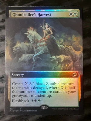 Ghoulcaller's Harvest Extended Art FOIL , Innistrad MH, LP , MTG ,FREE SHIPPING - Image 1 of 4