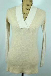 Suéter Anthropologie MOTH Talla Pequeña Mezcla de Lana Túnica Súper Suave Cuello en V - Imagen 1 de 6