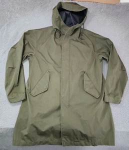 Uniqlo Lightweight Hood Rain Coat Wind Proof Jacket Womens Extra Small Olive - Picture 1 of 12