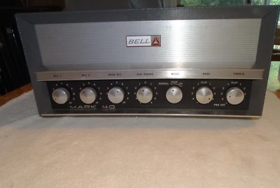 Amplificador de tubo BELL Mark 40 6L6-12ax7 *Piezas/Reparación*Prueba de transformadores buena* Foto 1 de 4