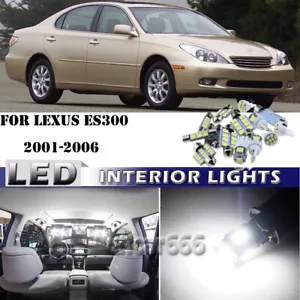 Bright White Kit LED Interior Car Lights for 2001 2002 - 2006 Lexus ES300 ES330 - Picture 1 of 8
