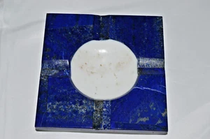 Marble Lapis ashtray - Picture 1 of 3