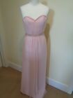 TED BAKER PINK SLEEVELESS EVENING DRESS WITH DIAMANTE DETAIL - SIZE 8 (1)