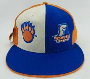 NOS Morgan State Bears HBCU NCAA Hat Cap Fitted Orange Blue White Headgear - Picture 1 of 7