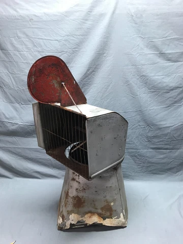 Antique Vintage Metal Cupola Roof Top Tin 360 Rotating Vent Barn Old 361-23B Cover