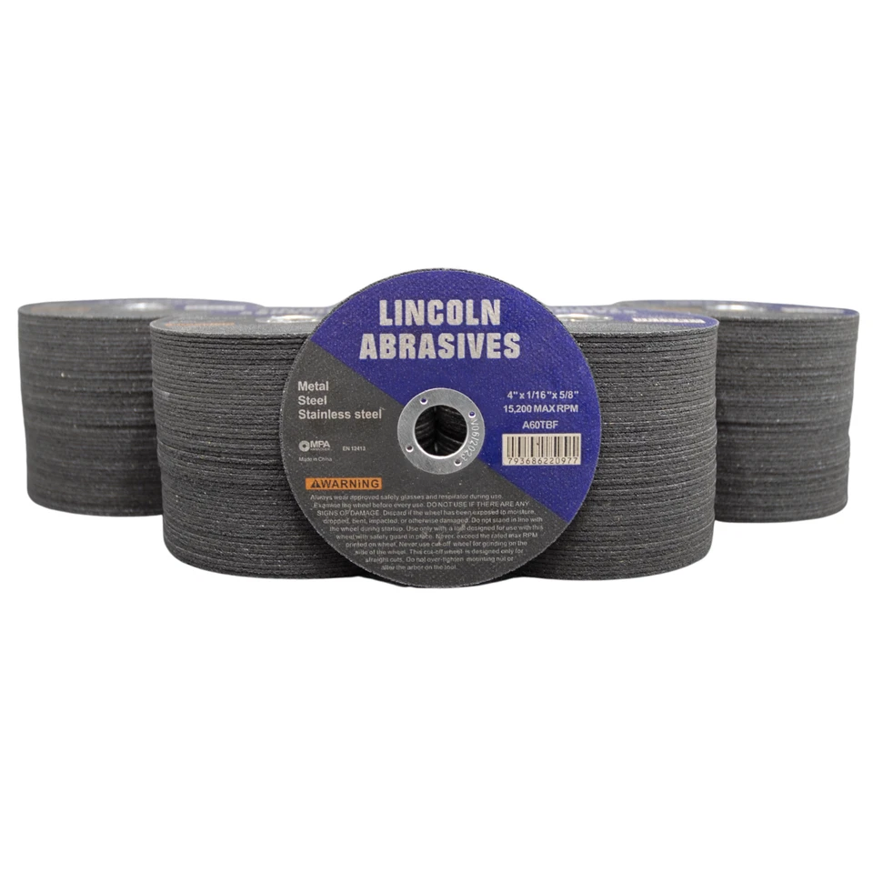 200 Pack 4" X 1/16" X 5/8" Cut-off Wheels Cutting Discs Stainless Steel & Metal - Image 1 of 4