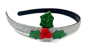 Holly Sprig Christmas Headband Xmas Hairband - Picture 1 of 2