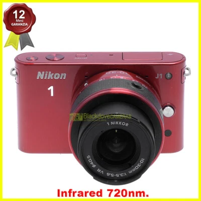 Nikon 1 J1 con zoom 10/30mm fotocamera con modifica infrarosso 720nm sul sensore - Bild 1 von 4