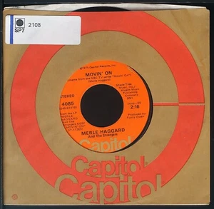 Merle Haggard - Here In Frisco - 7" single 45rpm record - Picture 1 of 3
