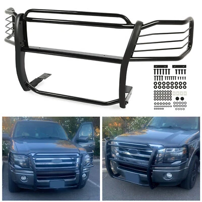 Bumper Grille Grill Brush Guard For 03-17 Ford Expedition w/ 2 headlight guards - Image 1 of 4