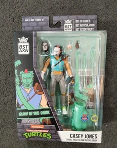 2022 SDCC EXCLUSIVO TMNT Casey Jones Skull Face Glow In The Dark BST AXN Figure - Imagen 1 de 7