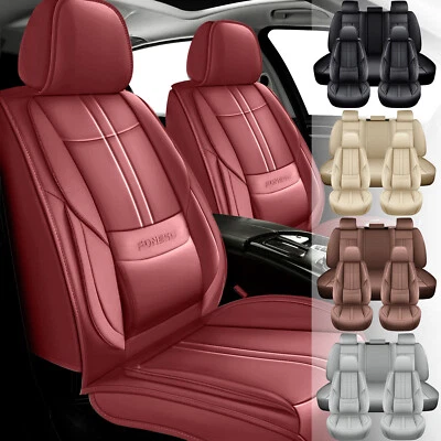 For Ford Car Seat Covers Full Set Leather Front Rear 5-Seaters Cushion Pad Mat - Image 1 of 4