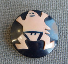 Antique Vtg Celluloid Button with Figure Aprx: 1-3/8" #323-Y