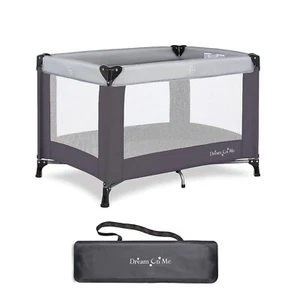 Dream On Me Nest Portable Play Yard With Carry Bag And Shoulder Strap, Grey - Picture 1 of 6