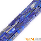 4X13mm Natural Assorted Gemstones Tube Cuboid Loose Beads For Jewelry Making 15"