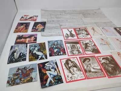 Various Erotic Non Sports Trading Cards Lady Death Vampire Vixens Best Of Olivia - Image 1 of 4