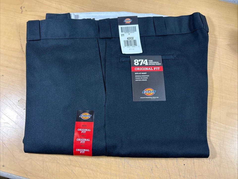Dickies Men's Original 874 Work Pant Black 42w X 32l