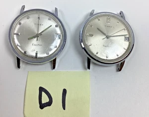 Lot Timex M85 Electric Backset 7 Jewel Date Watch DuRoWe880 /81 Runs READ Parts - Picture 1 of 19