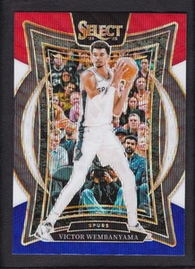 2024-25 VICTOR WEMBANYAMA PANINI SELECT CONCOURSE WAVE RED WHITE BLUE - Picture 1 of 2