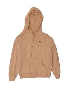 LEVI'S maglione donna oversize con cappuccio UK 10 piccolo rosa cotone CS67 - Foto 1 di 3