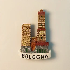 Bologna Imán Nevera Refrigerador Adhesivo Decoración Hogar Resina Italia Recuerdo Regalo - Imagen 1 de 4