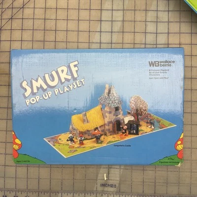RARE Vintage 1983 Smurf Pop-Up Playset - Gargamel's Castle,N 5166. - Image 1 of 4